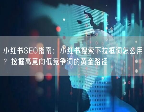 小红书SEO指南：小红书搜索下拉框词怎么用？挖掘高意向低竞争词的黄金路径