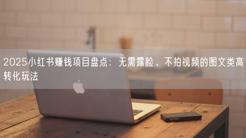 2025小红书赚钱项目盘点：无需露脸、不拍视频的图文类高转化玩法