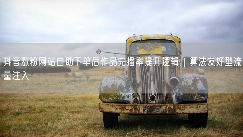 抖音涨粉网站自助下单后作品完播率提升逻辑｜算法友好型流量注入