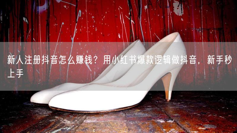 新人注册抖音怎么赚钱？用小红书爆款逻辑做抖音，新手秒上手
