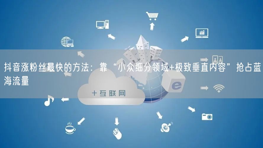 抖音涨粉丝最快的方法：靠“小众细分领域+极致垂直内容”抢占蓝海流量
