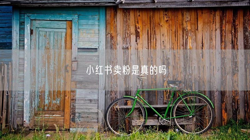 小红书卖粉是真的吗