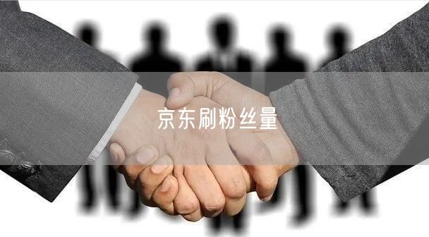 京东刷粉丝量