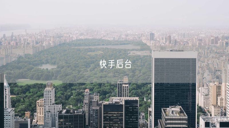 快手后台