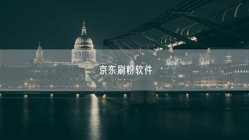 京东刷粉软件